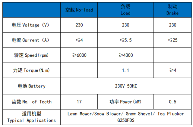 G250FDS General Engine